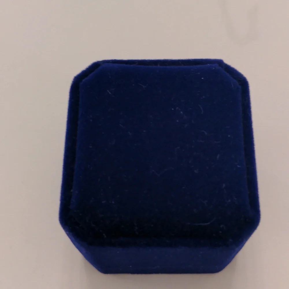 New London Blue Topaz  Silver Plated  Ring.  Size 9 1/2., Genuine, Deep Blue - Picture 8 of 9